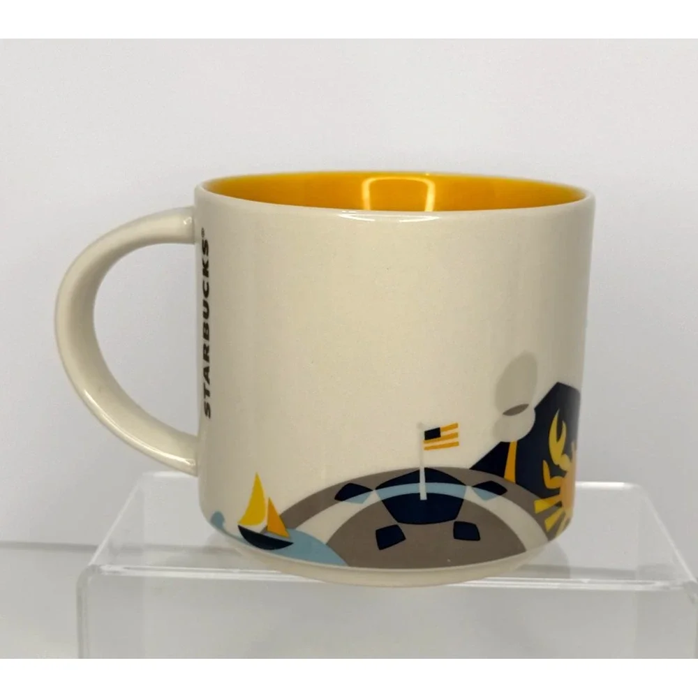 Starbucks Maryland You Are Here Collection 2016 14 oz Coffee Mug MD Yellow